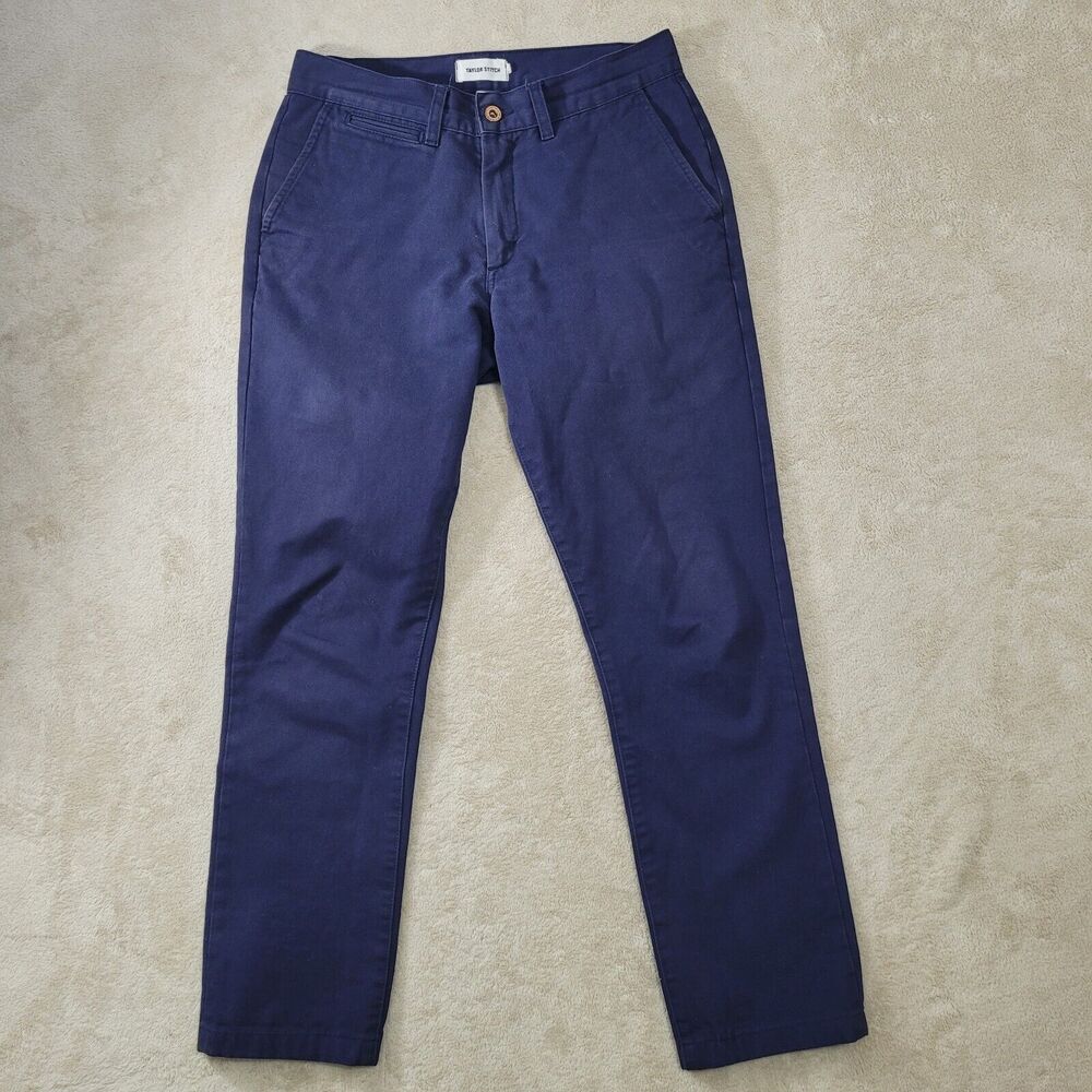 TAYLOR STITCH The Slim Chino Pants Men's SIZE 30 X 29 Blue Casual
